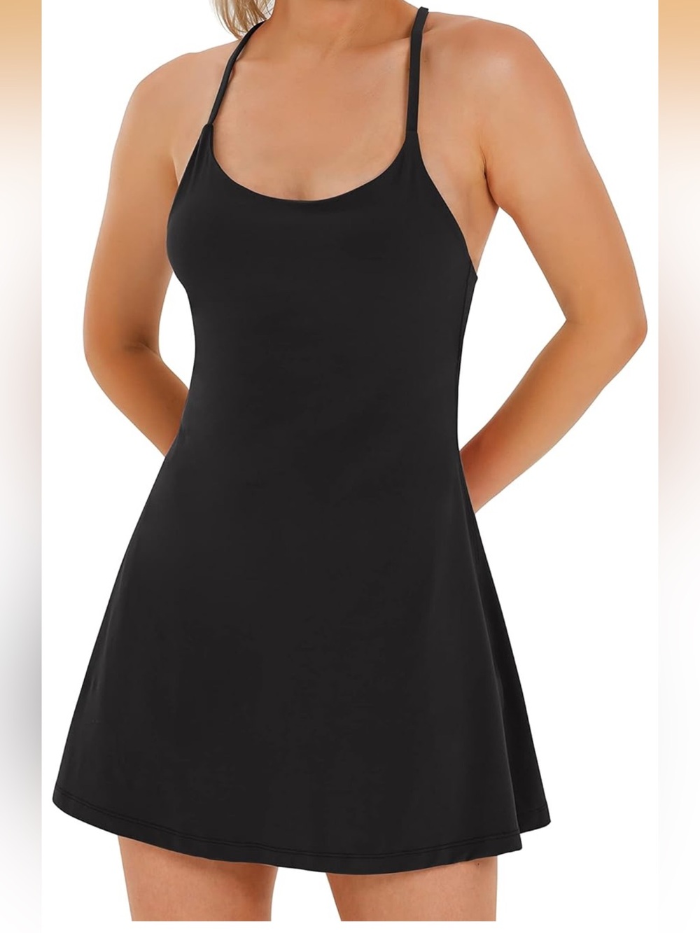 Black exercise dress